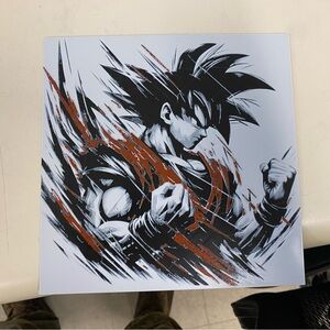 3D printed picture of Goku.Great game room decor,Perfect for decorating any room